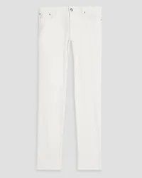 120% Lino Slim-fit linen-blend pants - White White