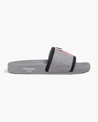 Thom Browne Flannel slides - Gray Gray