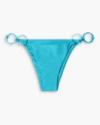 Cult Gaia Zoey embellished low-rise bikini briefs - Blue Blue