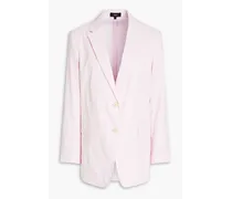 Linen-blend blazer - Pink