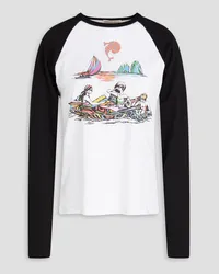 Emilio Pucci Printed cotton-jersey T-shirt - White White