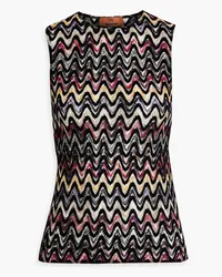 Missoni Crochet-knit wool-blend top - Pink Pink