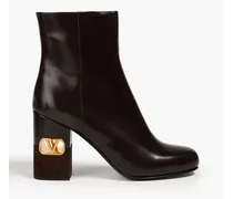 Leather ankle boots - Brown