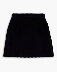 RED Valentino Cotton-corduroy mini skirt - Blue Blue