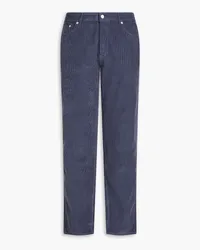 Officine Generale Cotton-corduroy pants - Blue Blue