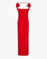 Jacquemus La Robe Maille twisted stretch-knit maxi dress - Red Red