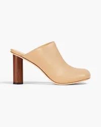 A.W.A.K.E. Ariana 80 leather mules - Neutral Neutral