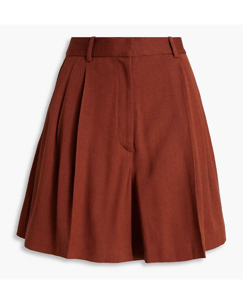 Joseph Talbot pleated crepe shorts - Brown Brown