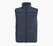 Quilted ripstop vest - Blue