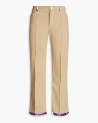 Emilio Pucci Stretch-cotton twill kick-flare pants - Neutral Neutral