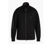 Printed jersey track jacket - Black