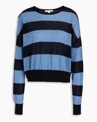 Autumn Cashmere Striped cotton sweater - Blue Blue