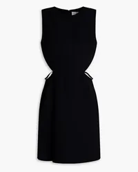 Halston Brynn cutout crepe mini dress - Black Black