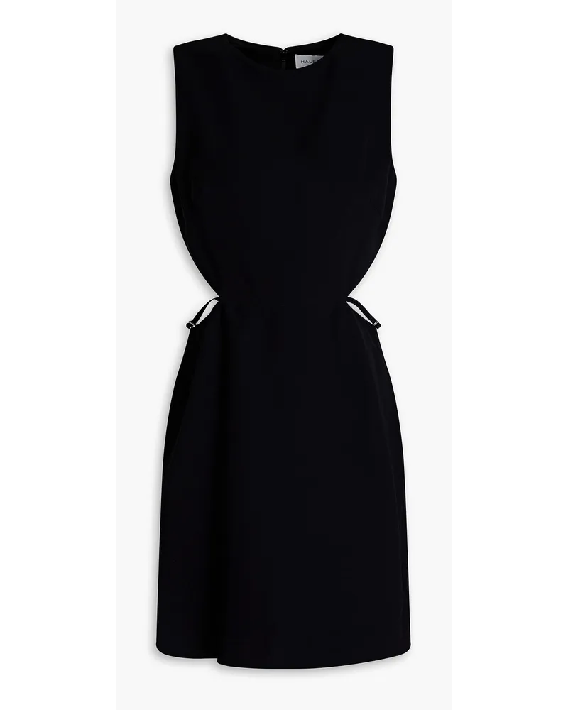 Brynn cutout crepe mini dress - Black