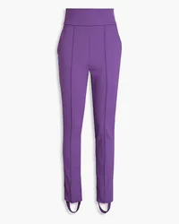 Loulou Studio Pinzon stretch-wool tapered stirrup pants - Purple Purple