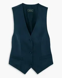 Brioni Silk-satin twill vest - Blue Blue