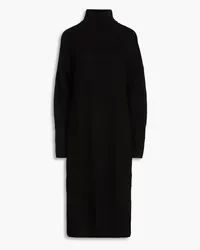 Chinti & Parker Wool and cashmere-blend turtleneck dress - Black Black