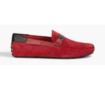 Gommino suede driving shoes - Red