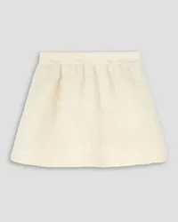 RED Valentino Mohair-blend bouclé mini skirt - White White