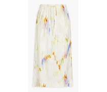Claire printed twill midi skirt - Multicolor