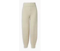 KHAITE Josephine cashmere track pants - White White