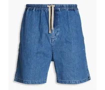 Denim drawstring shorts - Blue