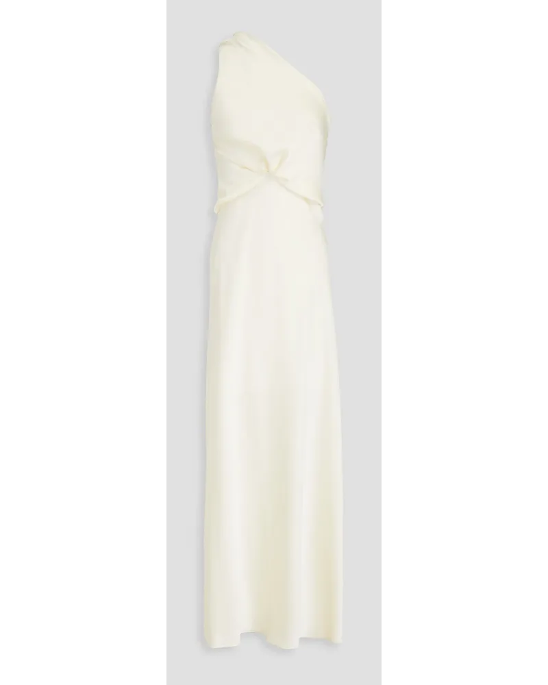 Philosophy Di Lorenzo Serafini One-shoulder draped satin maxi dress - White White