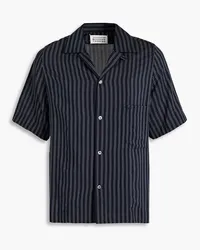 Maison Margiela Striped jacquard shirt - Blue Blue