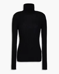 Lisa Yang Ribbed cashmere turtleneck sweater - Black Black