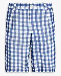 Jacquemus Gelati gingham woven chino shorts - Blue Blue