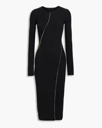 Helmut Lang Cotton-jersey dress - Black Black