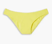 Vienna ribbed mid-rise bikini briefs - Yellow