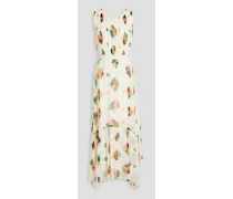 Sarai printed silk-crepon maxi dress - Multicolor