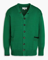 Maison Margiela Ribbed wool cardigan - Green Green