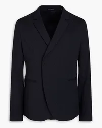 Emporio Armani Cotton-blend jacquard suit jacket - Blue Blue