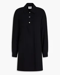 Claudie Pierlot Crepe mini shirt dress - Black Black