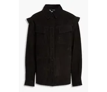 Crazy layered suede jacket - Black