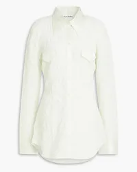 Acne Studios Crinkled cotton-blend shirt - Green Green