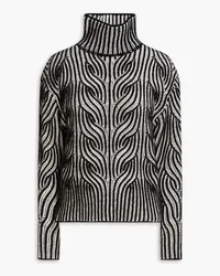 Zimmermann Cable-knit merino wool turtleneck sweater - Black Black