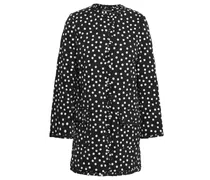 Quilted polka-dot silk-blend jacket - Black