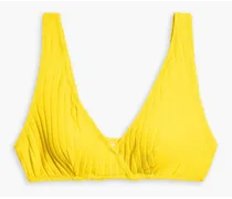 The Annie ribbed bikini top - Yellow