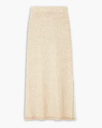 Altuzarra Dione sequin-embellished knitted midi skirt - White White