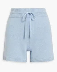 KHAITE Kev cashmere-blend shorts - Blue Blue