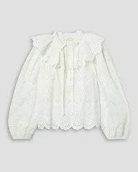 Ulla Johnson Eula ruffled broderie anglaise cotton blouse - White White