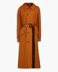 Maison Margiela Belted cotton-gabardine trench coat - Brown Brown