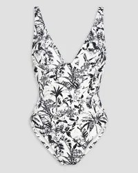 Onia Sylvie printed swimsuit - White White