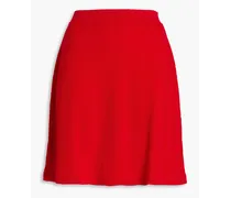 Wool-blend mini skirt - Red