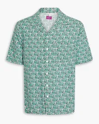 Onia Printed woven shirt - Green Green