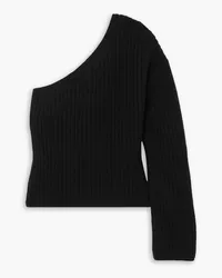 Lisa Yang Margit one-sleeve ribbed cashmere sweater - Black Black