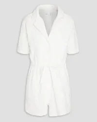 Onia Cotton-terry playsuit - White White